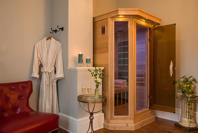 Sauna Room in the Summer's Suite - Top Place to Stay in Cooperstown