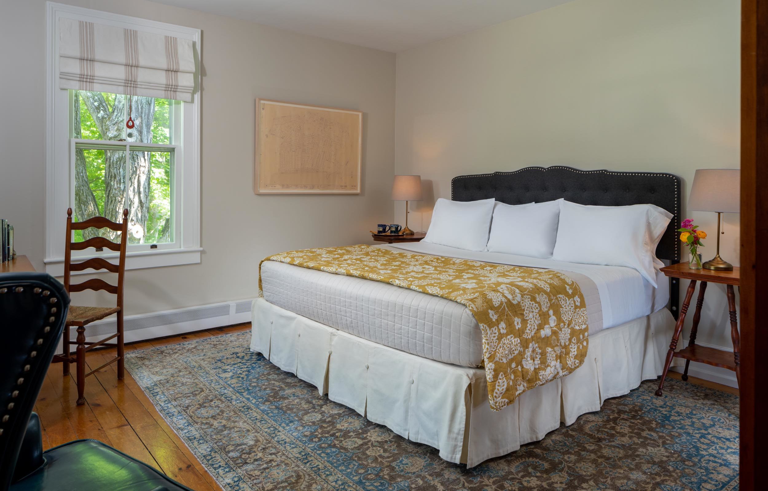 Bedroom in the Cooper Room next to sitting area