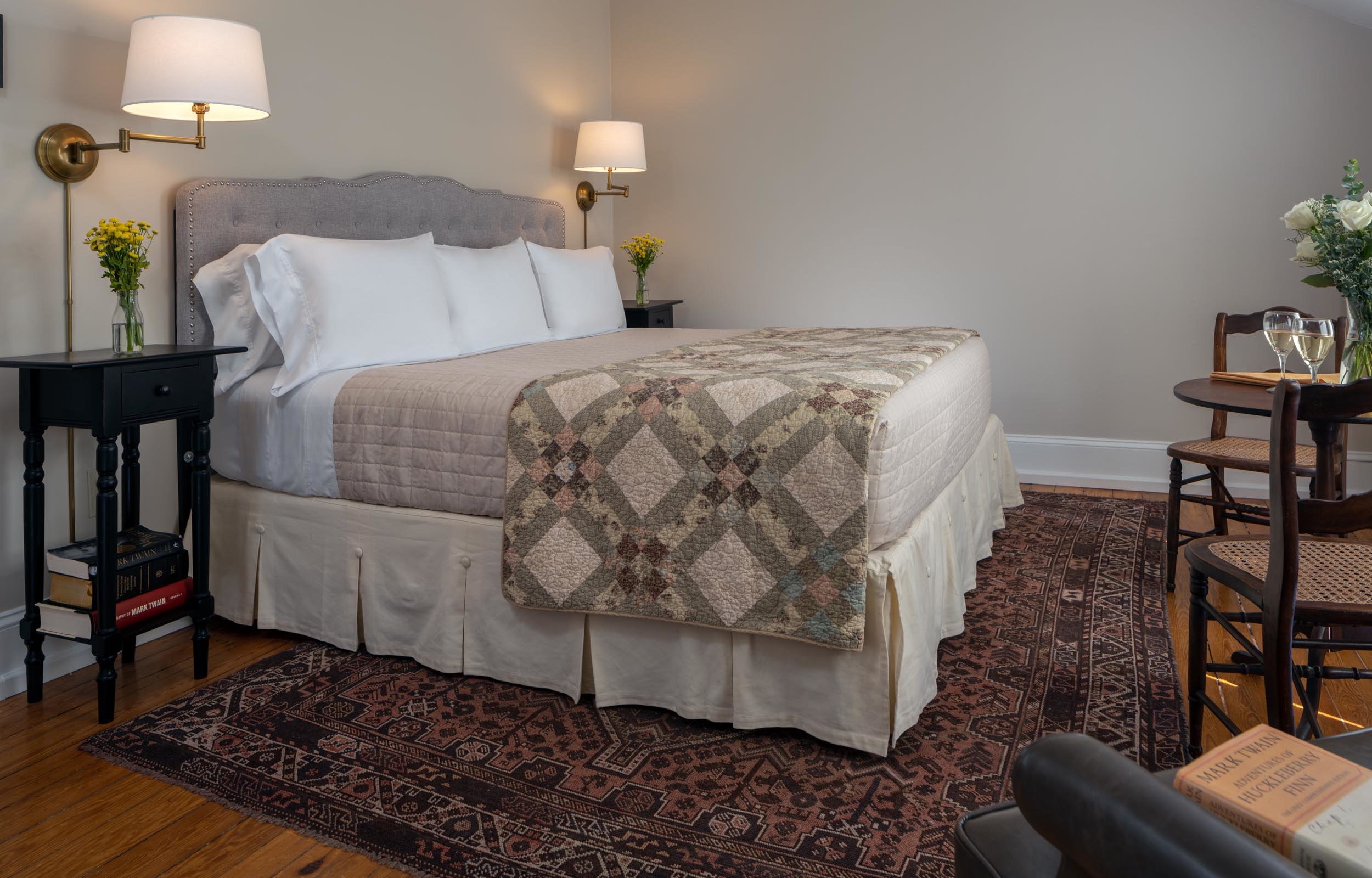Bed in the Twain room - Cooperstown, New York B&B