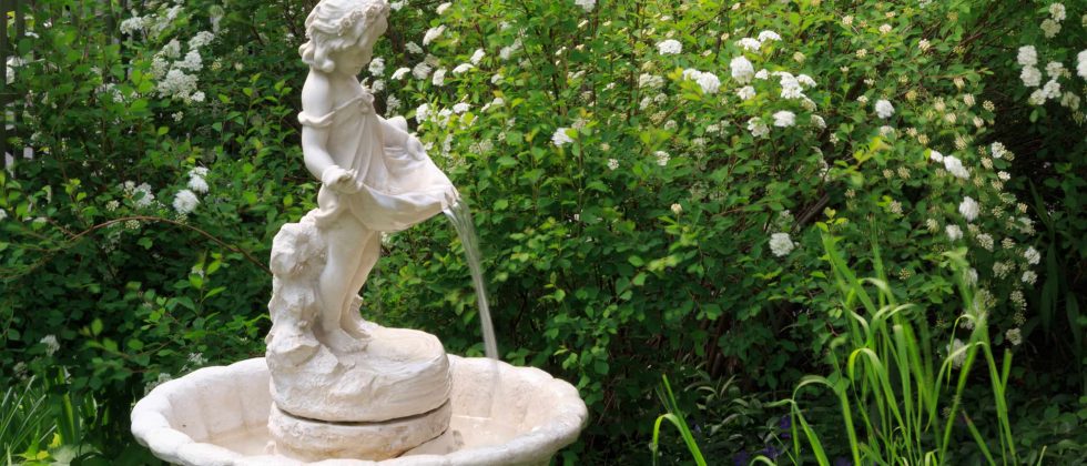 garden fountain