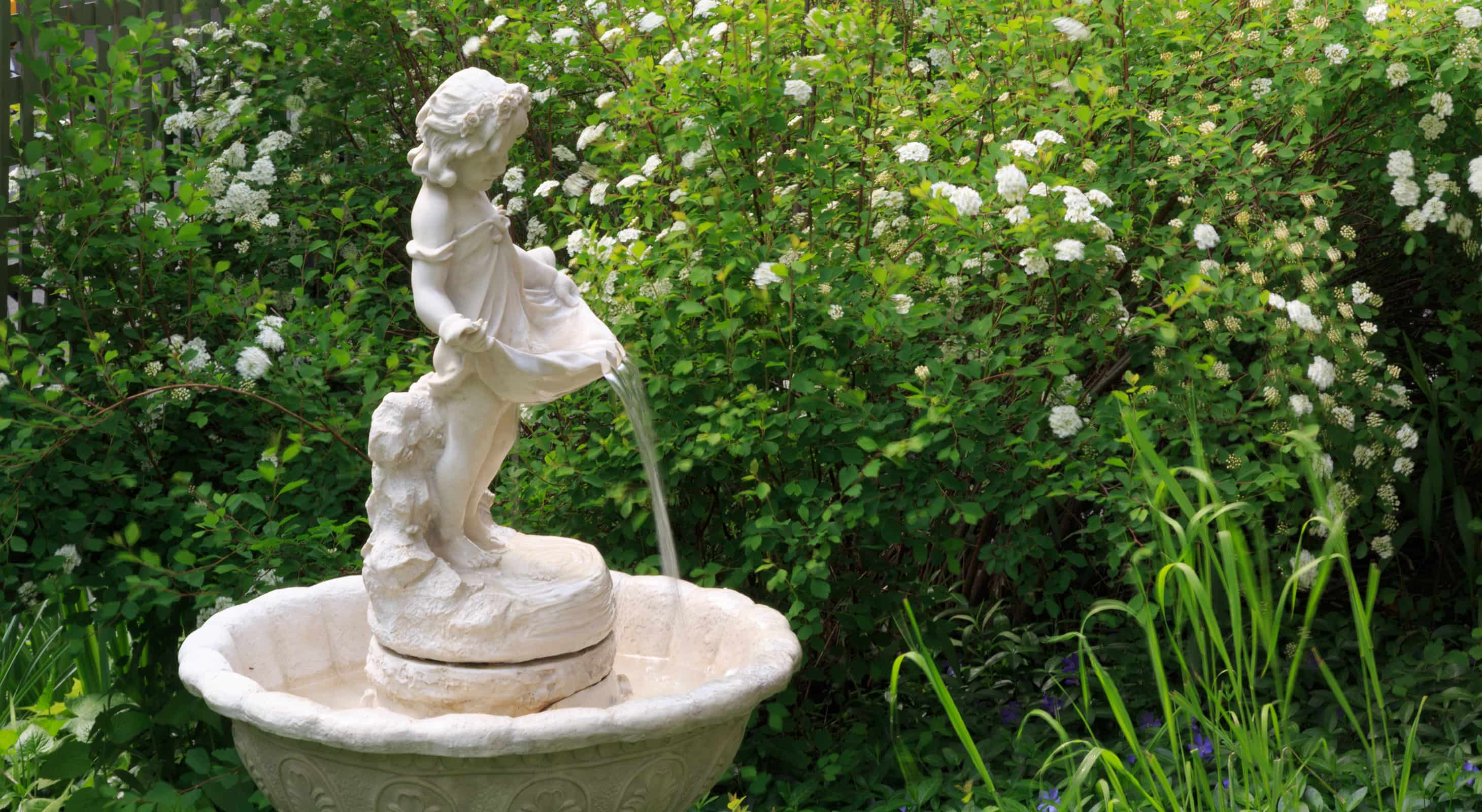 garden fountain