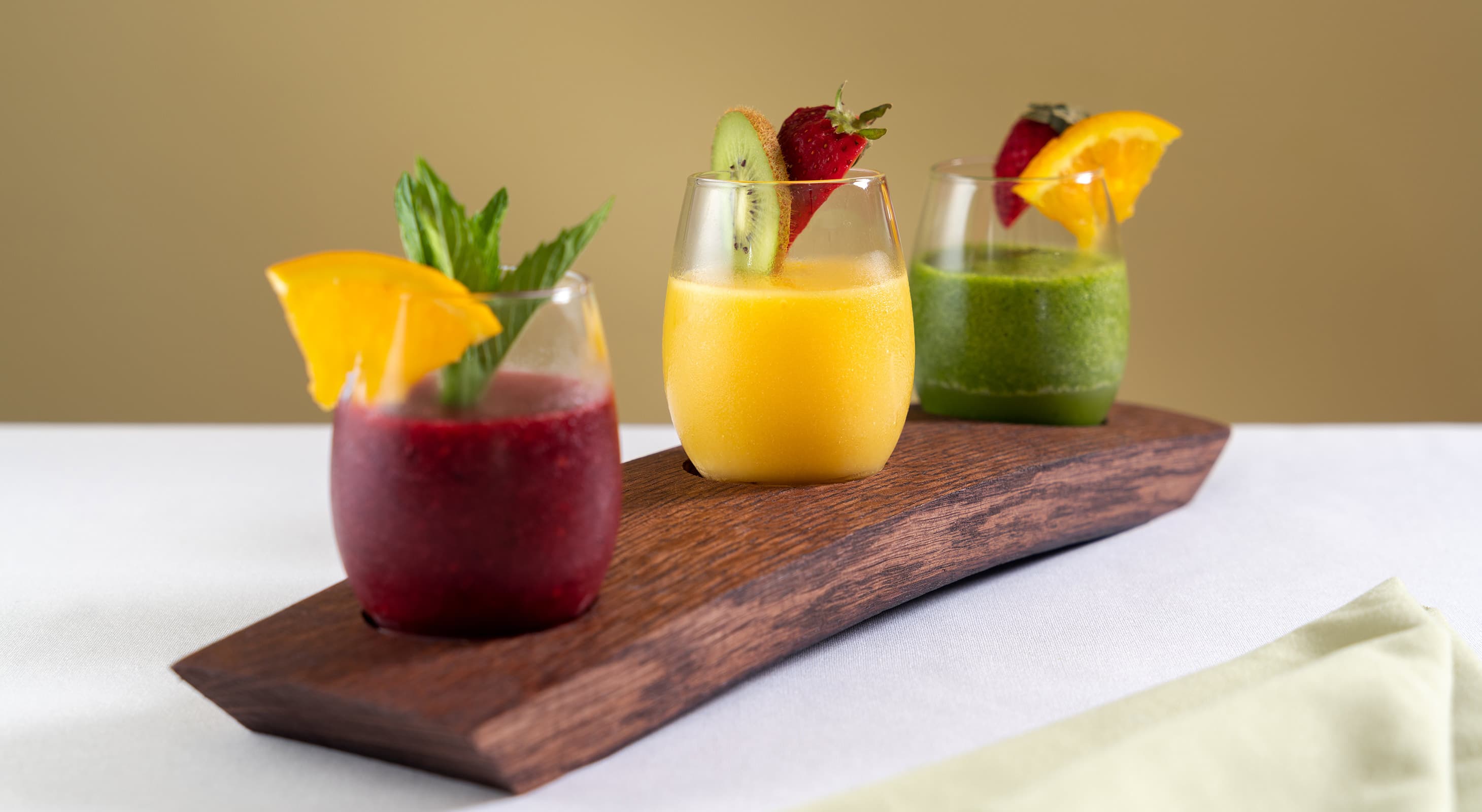 various fruity drinks at a Cooperstown, NY Boutique Hotel