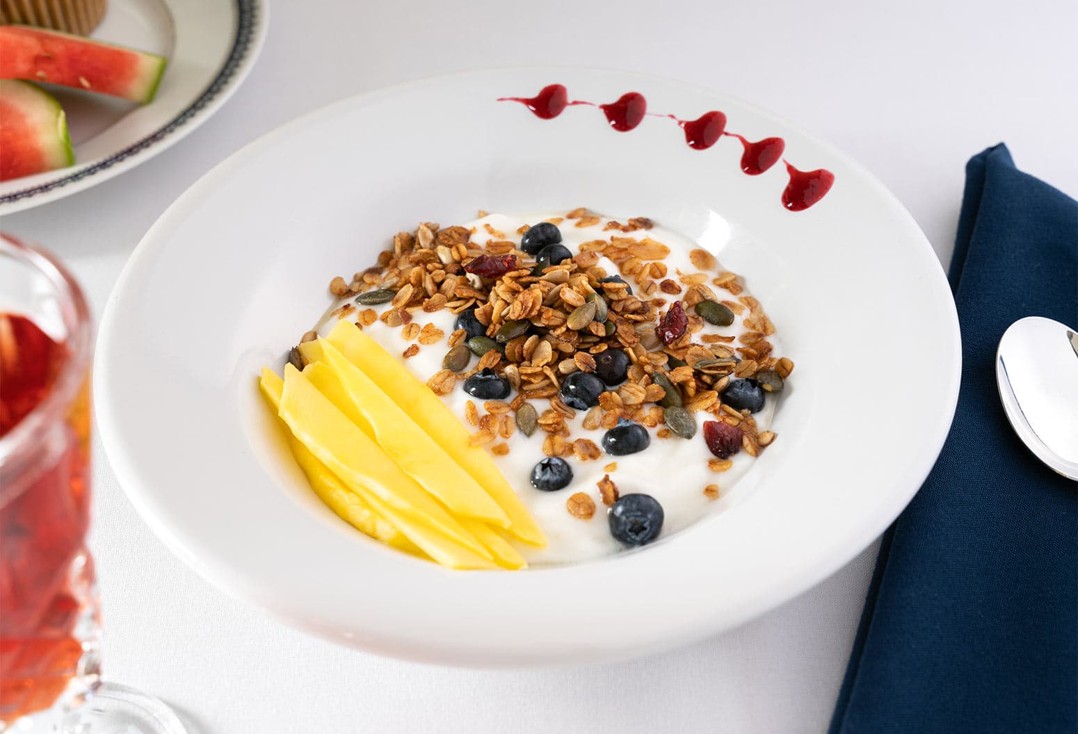 Bowl of Granola with fresh fruits at a Cooperstown B&B