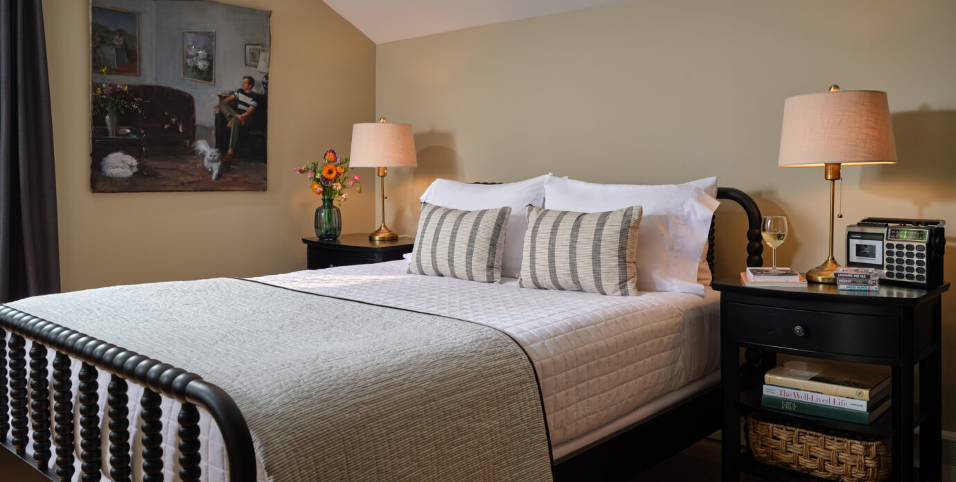 luxurious guest room at a Cooperstown B&B
