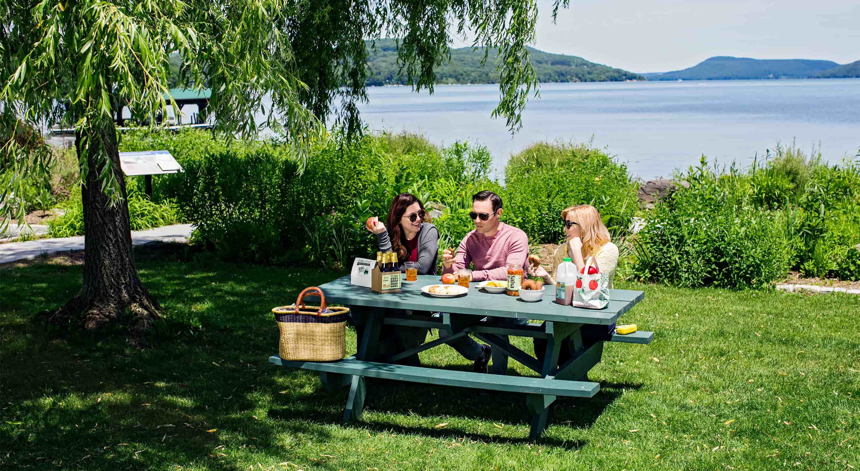 Picnic near the Lake in Cooperstown, New York