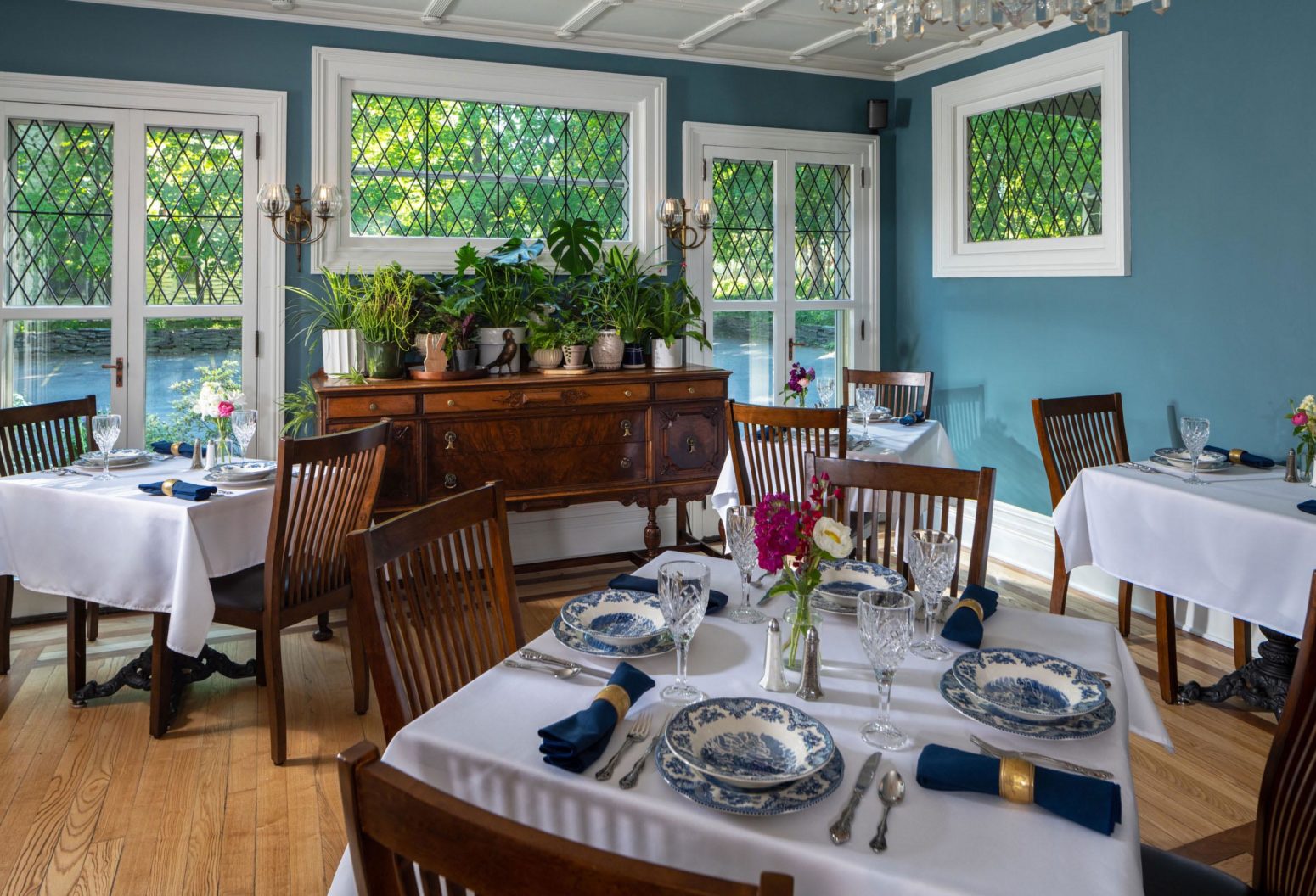Dining room at a Cooperstown B&B