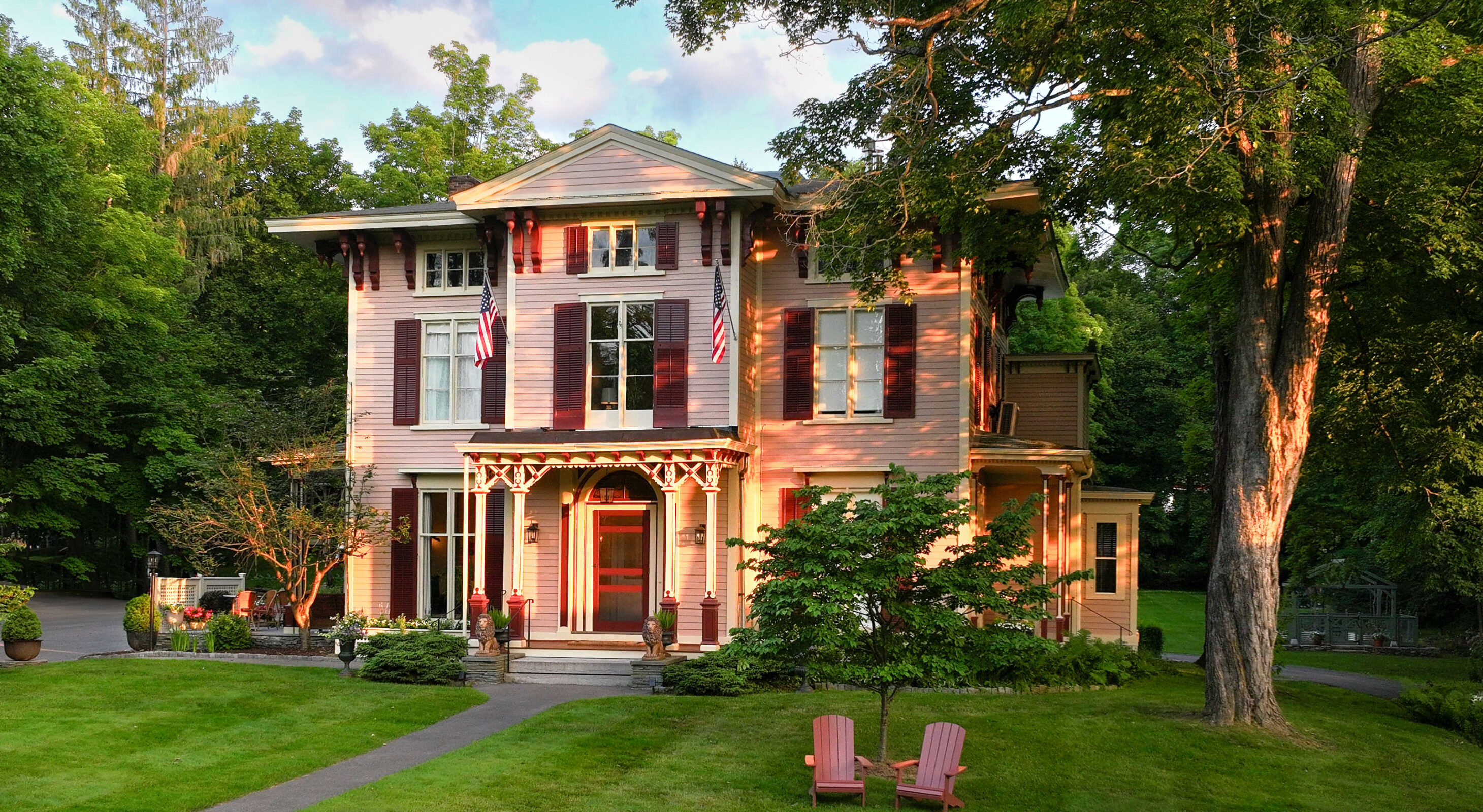 Exterior photo of the Landmark Inn in Cooperstown, New York