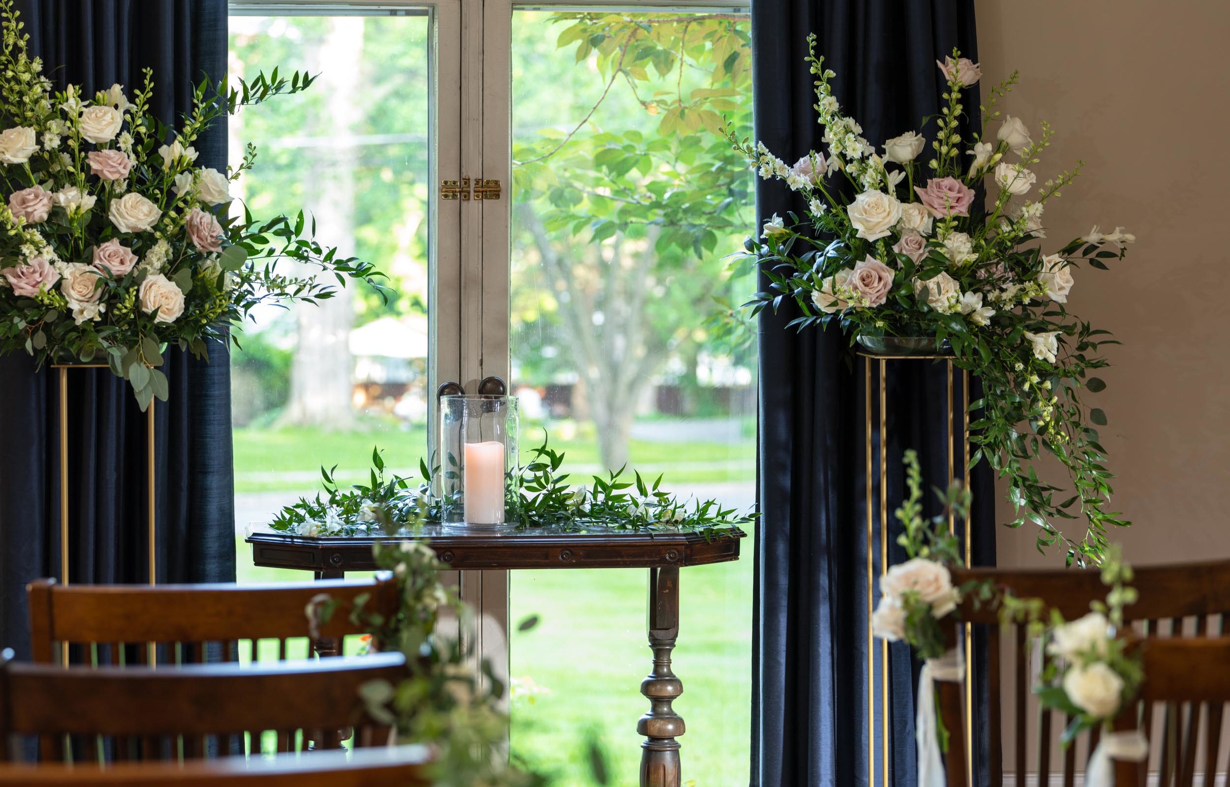 Decorations for Fall Elopement in Upstate NY